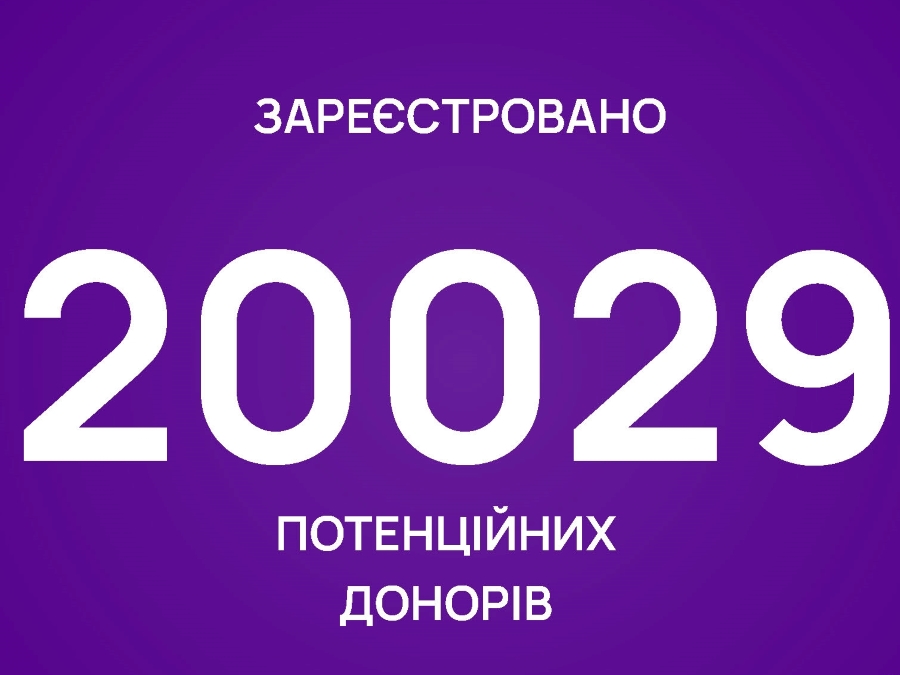 UBMDR - Український реєстр донорів кісткового мозку досяг позначки 20 000 потенційних донорів